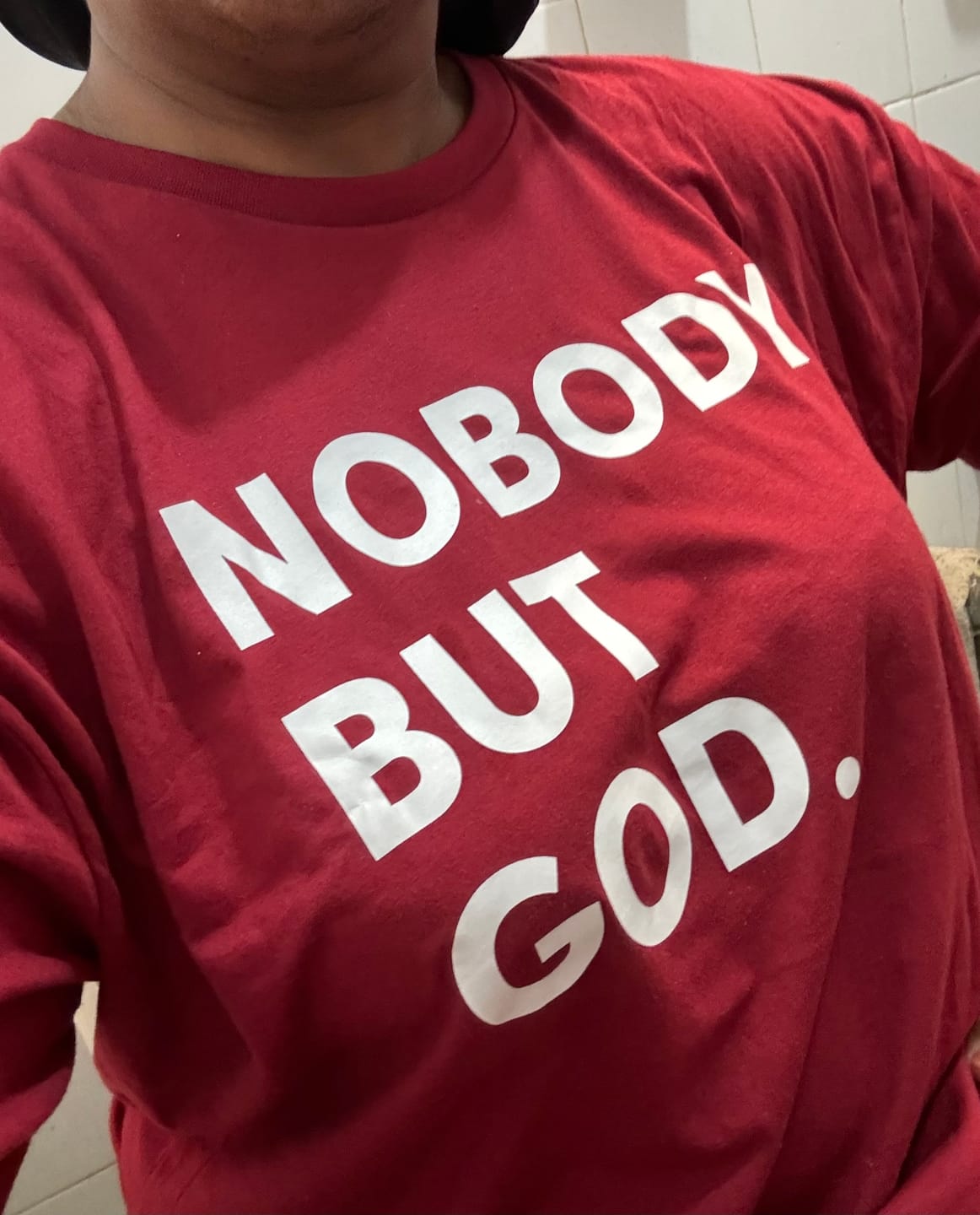 Customer photo review of Nobody But God
