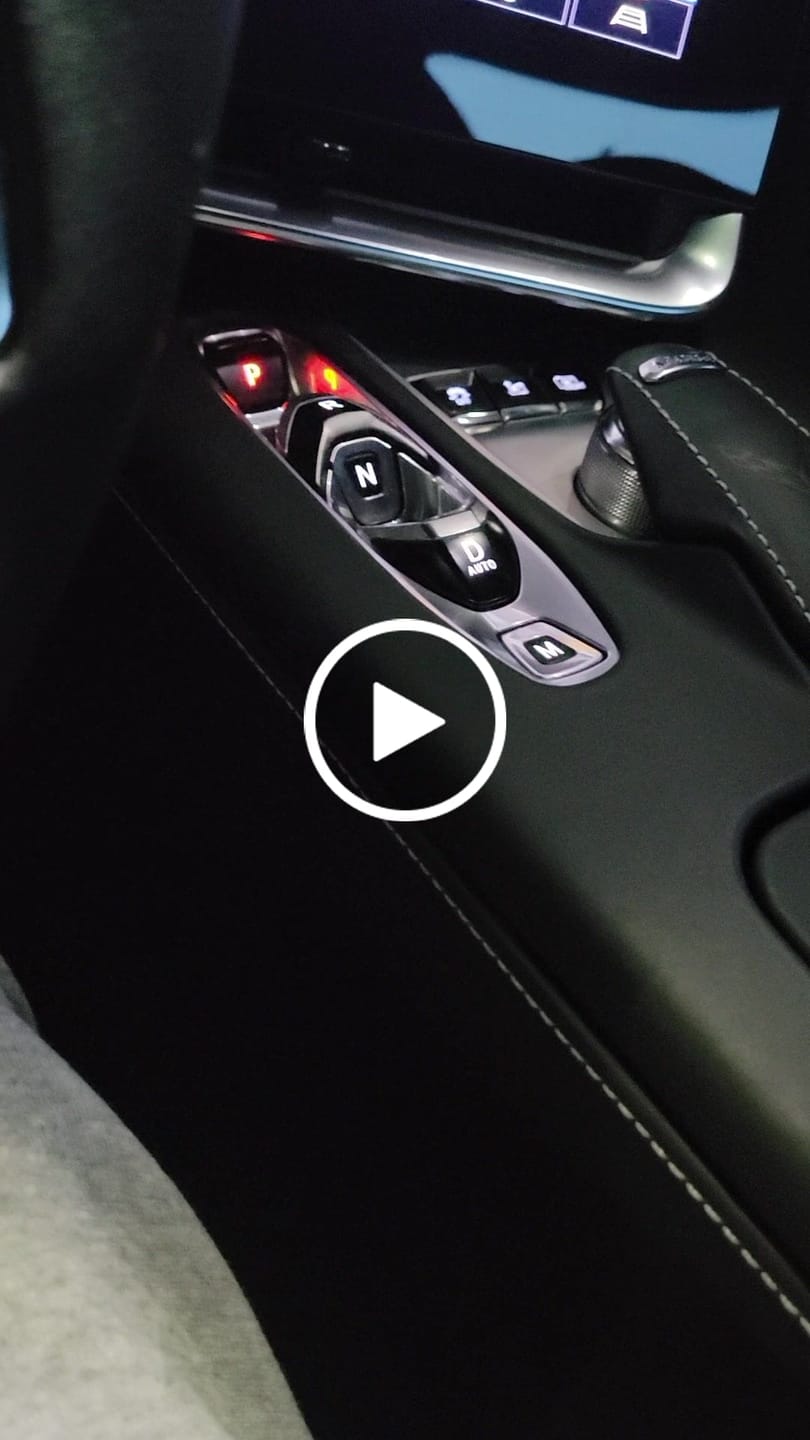 Customer video review of C8 Corvette 2020+ Real Carbon Fiber Window Switch Trim Cover
