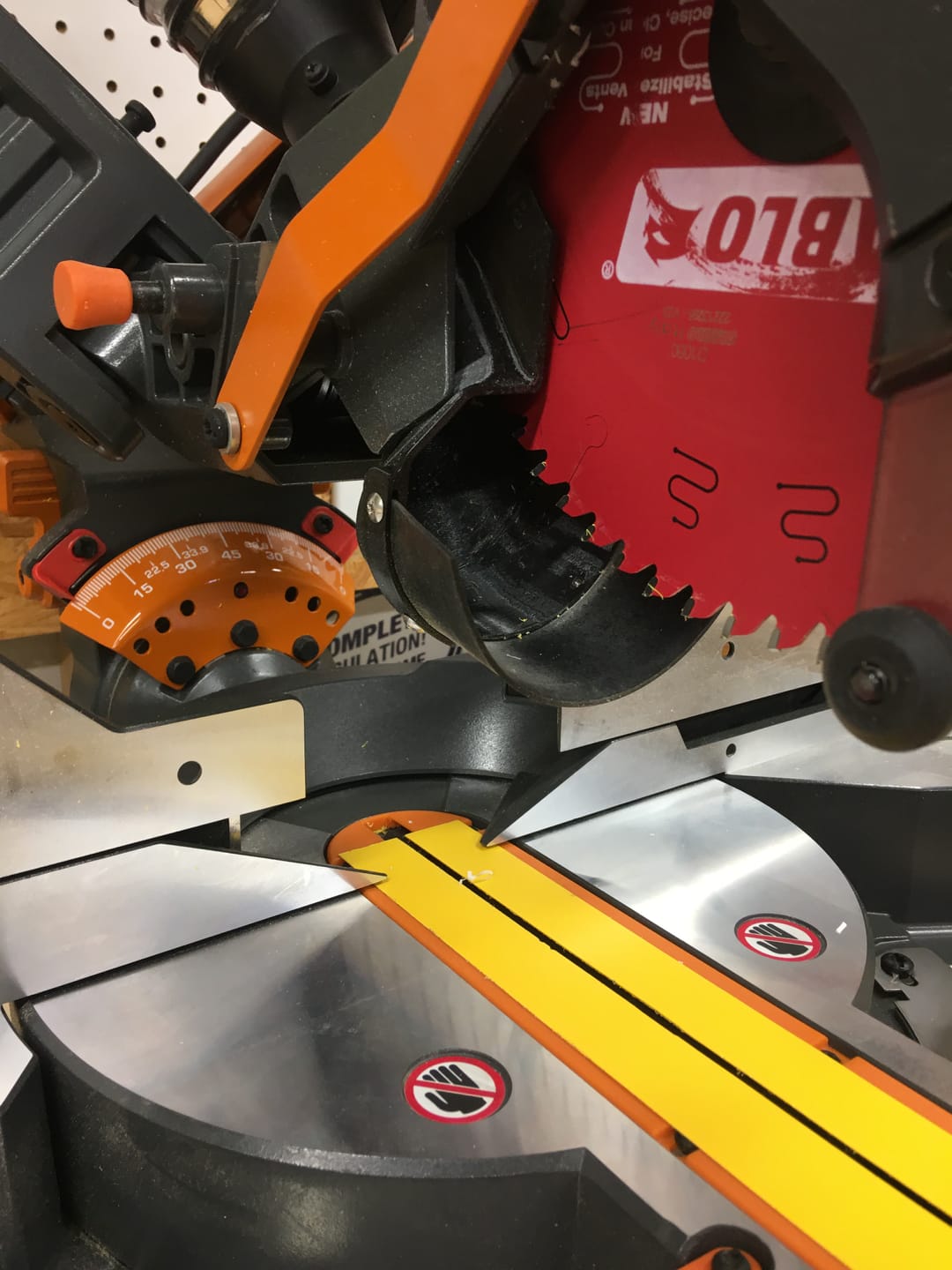 Customer photo review of Ridgid & Delta Cruzer 10” Miter Saw Dust Collection