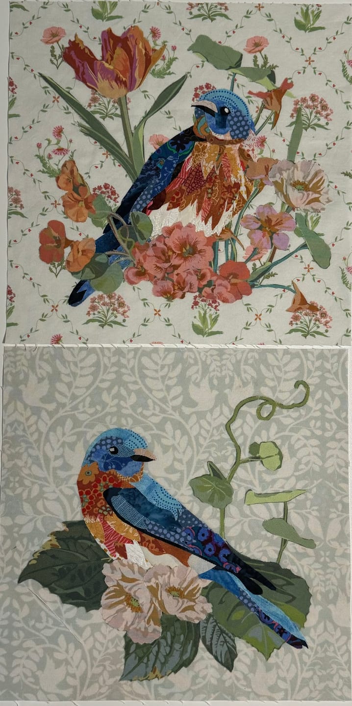Customer photo review of Eastern Bluebirds Downloadable Pattern