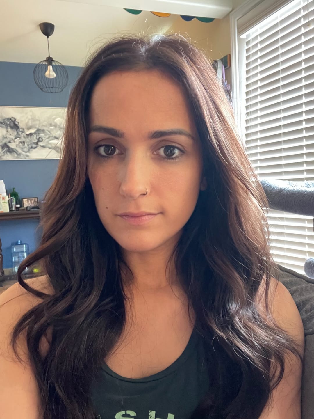 Customer photo review of Dark Brown #2 Straight DIY Hair Extensions Home Kit