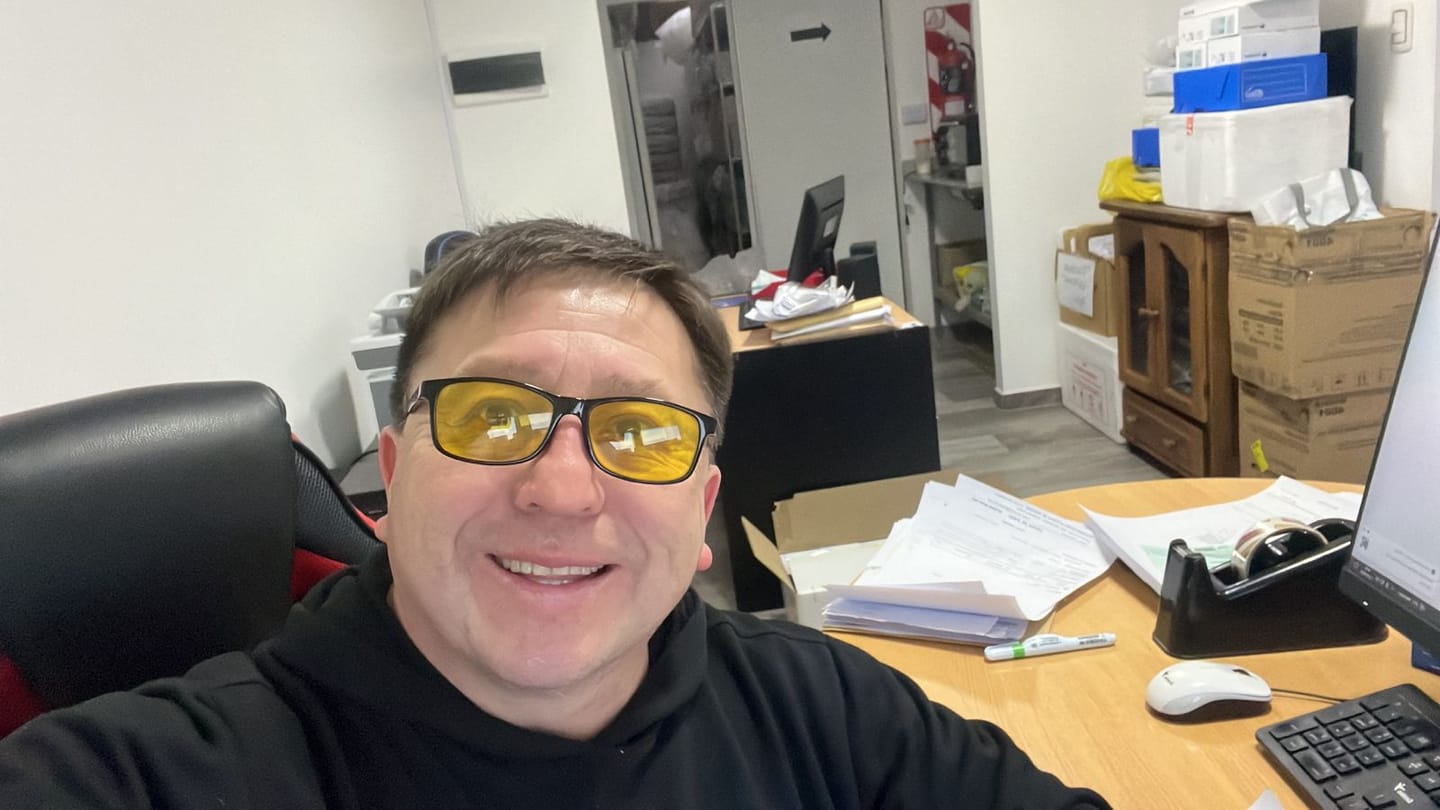Customer photo review of blue blocker main 4 450nm