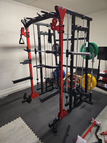 Customer photo review of Major Fitness SML07 All-In-One Home Gym Smith Machine