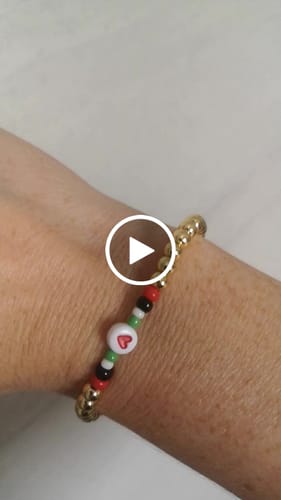 Customer video review of Palestine Bracelet