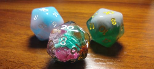 Customer photo review of Quarterly RPG Dice Subscription