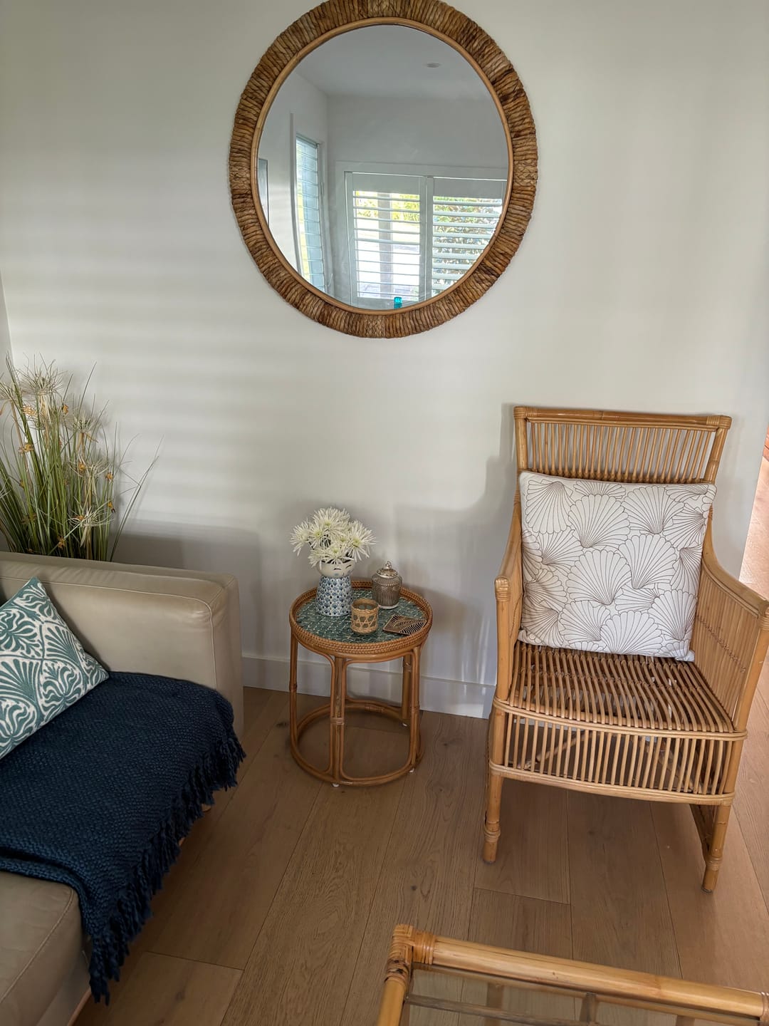Customer photo review of Sirena Rattan Table