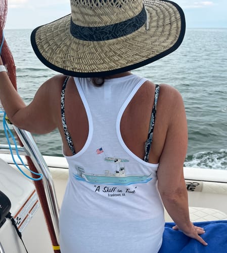 Customer photo review of Custom Womens Cotton-Blend Tank Tops