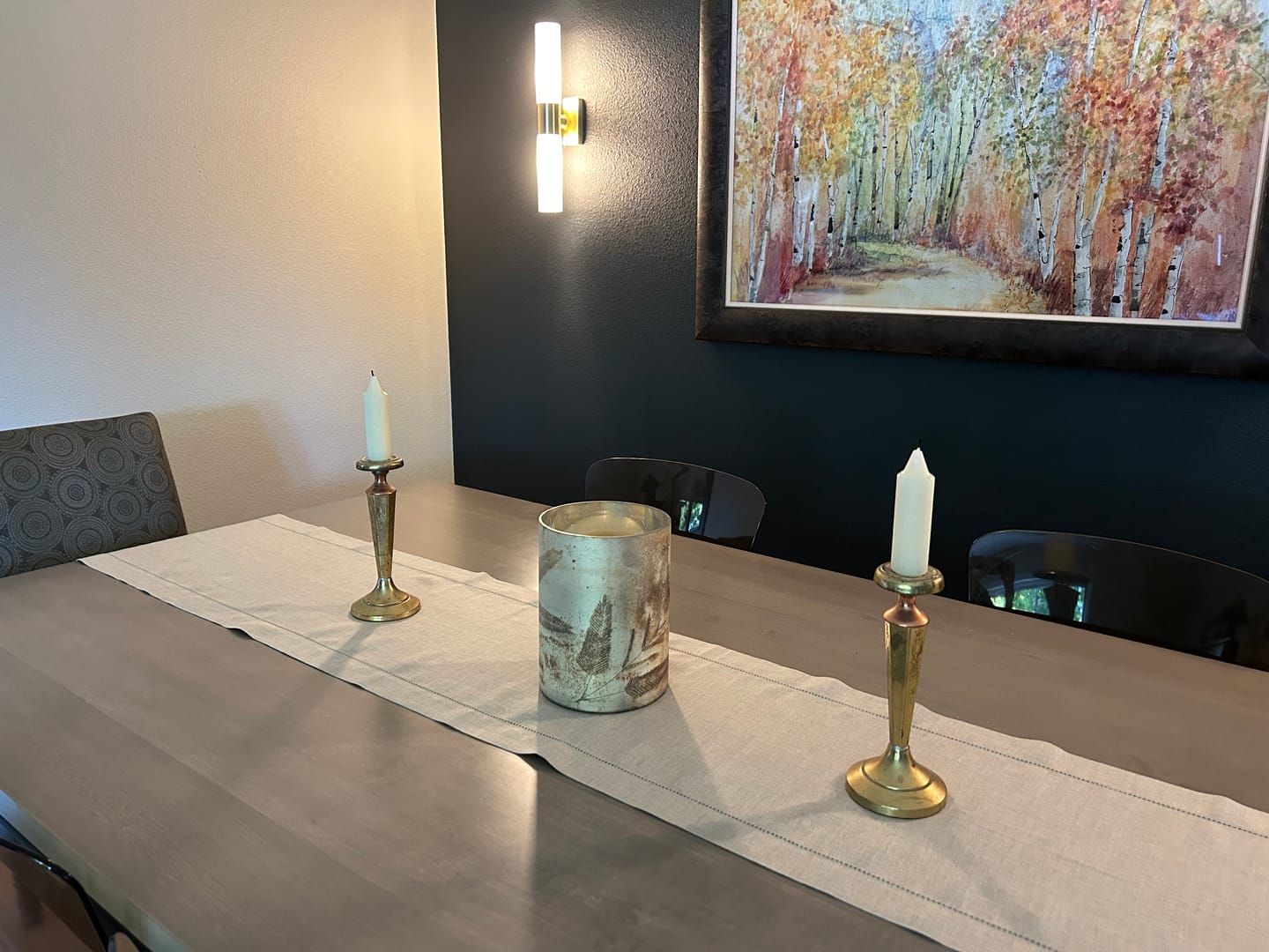 Customer photo review of Classic Hemstitch Table Runner
