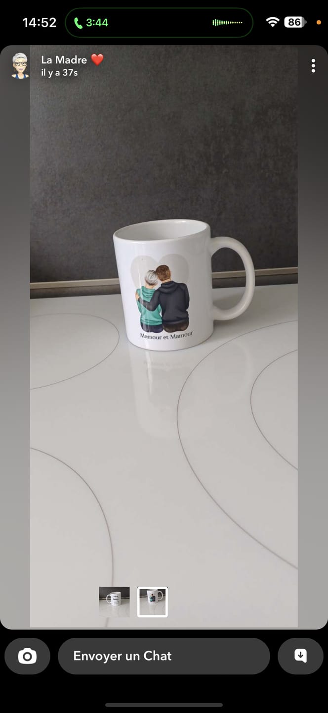 Customer photo review of Mug Personnalisé - Couple Homme et Femme