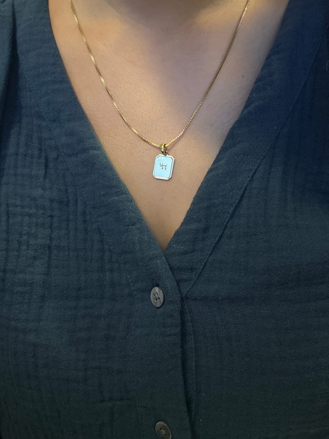 Customer photo review of Vintage Chai Necklace