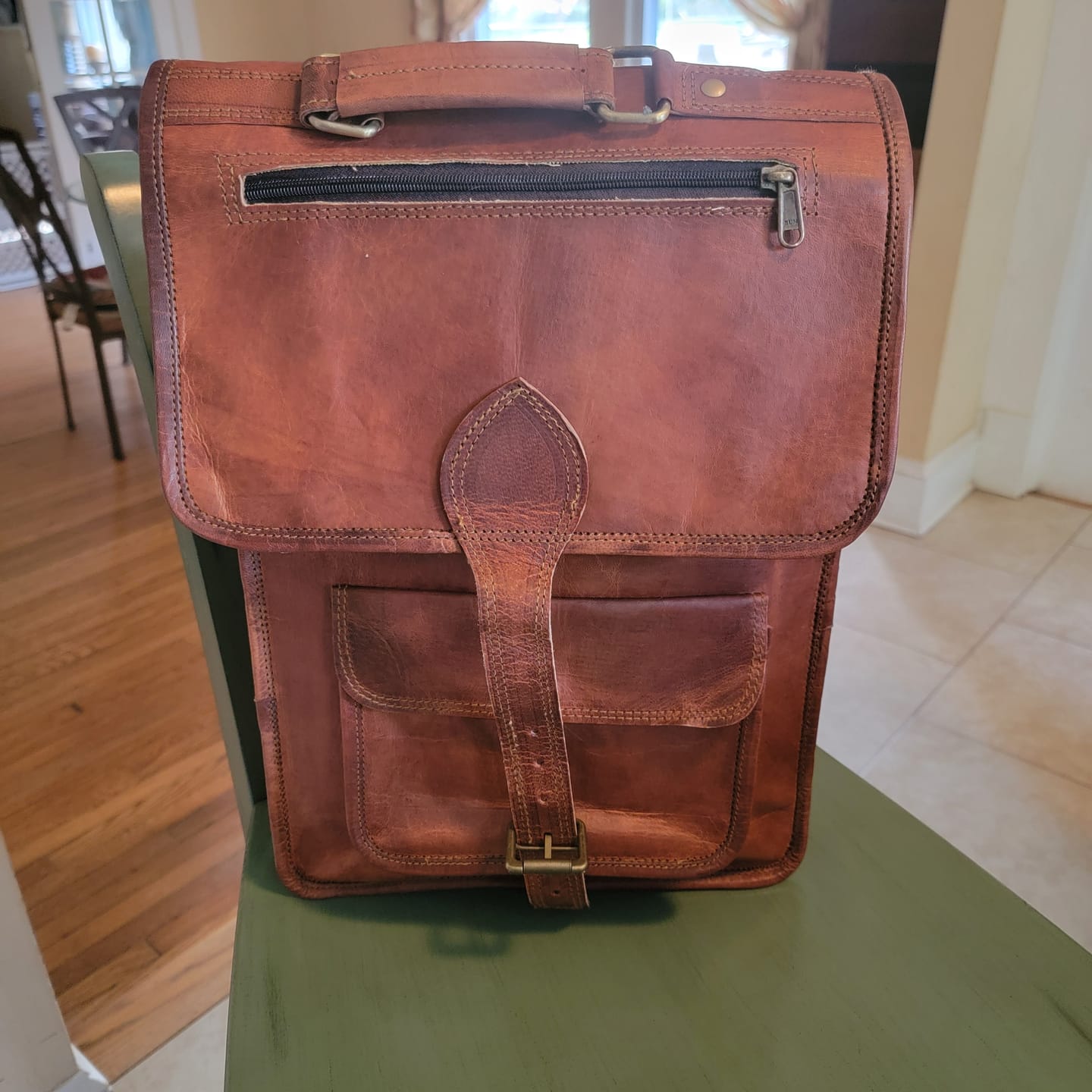 Customer photo review of The Hughes Rustic Backpack