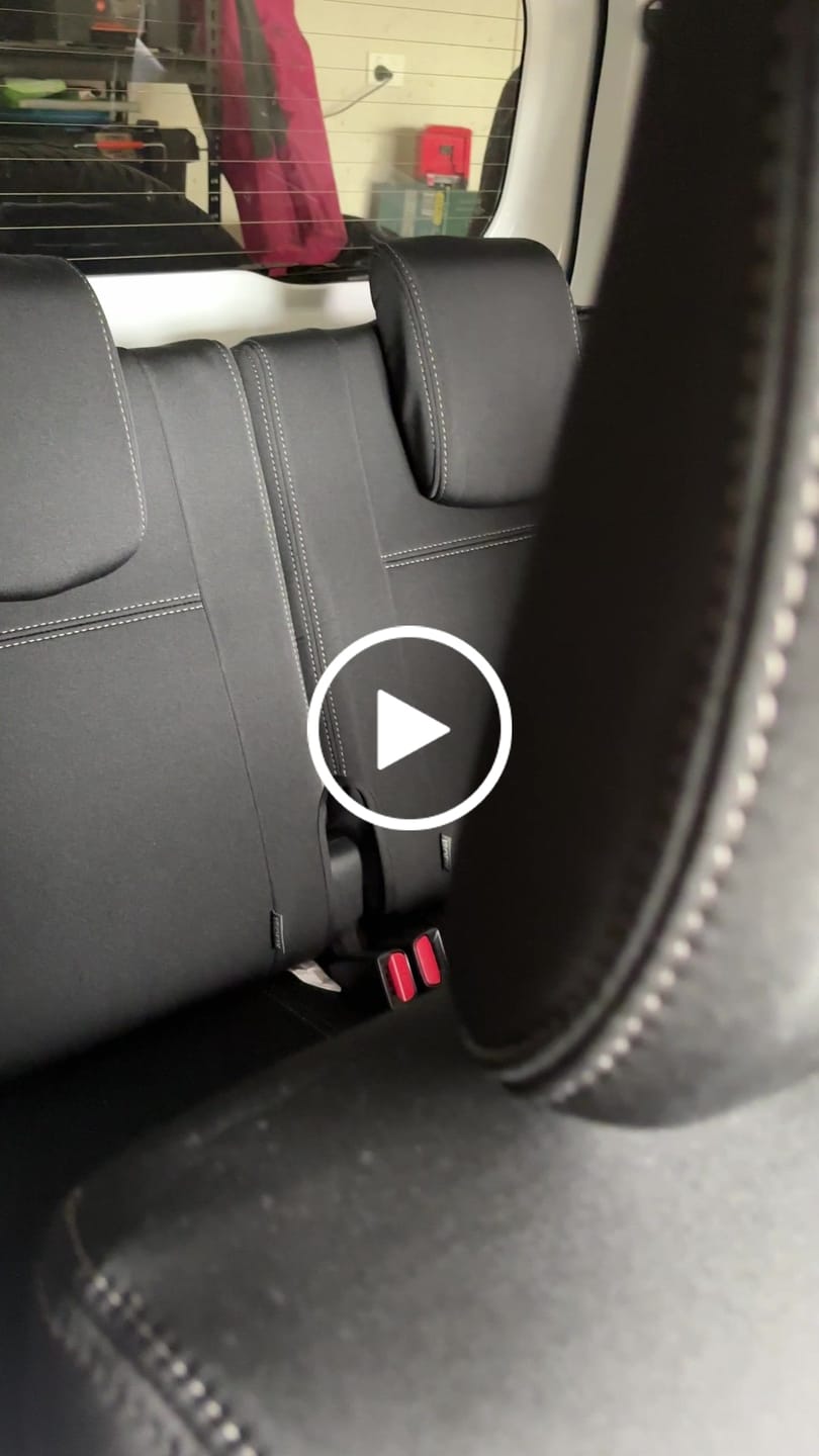 Customer video review of Suzuki Jimny 4th Gen GJ 2-Door Neoprene Rear Row Seat Covers (In Stock)