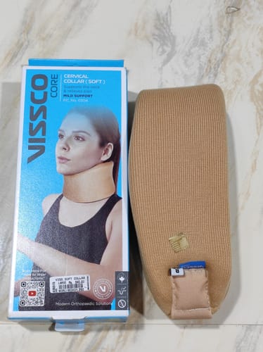 Customer photo review of Cervical Collar Soft | Neck Support for Cervical Spine Immobilization & Pain Relief (Beige)