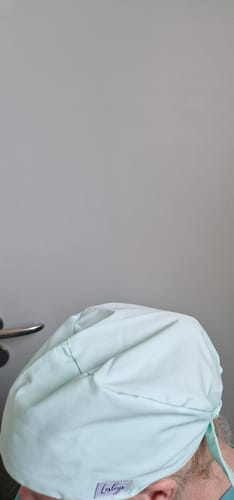 Customer photo review of Bandana OP Haube Amazonitgrün