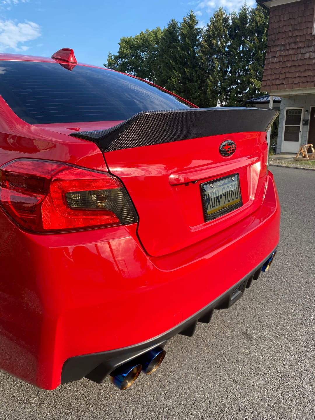 Customer photo review of 2015-21 Subaru WRX STi RB Duckbill Rear Trunk Rear Spoiler