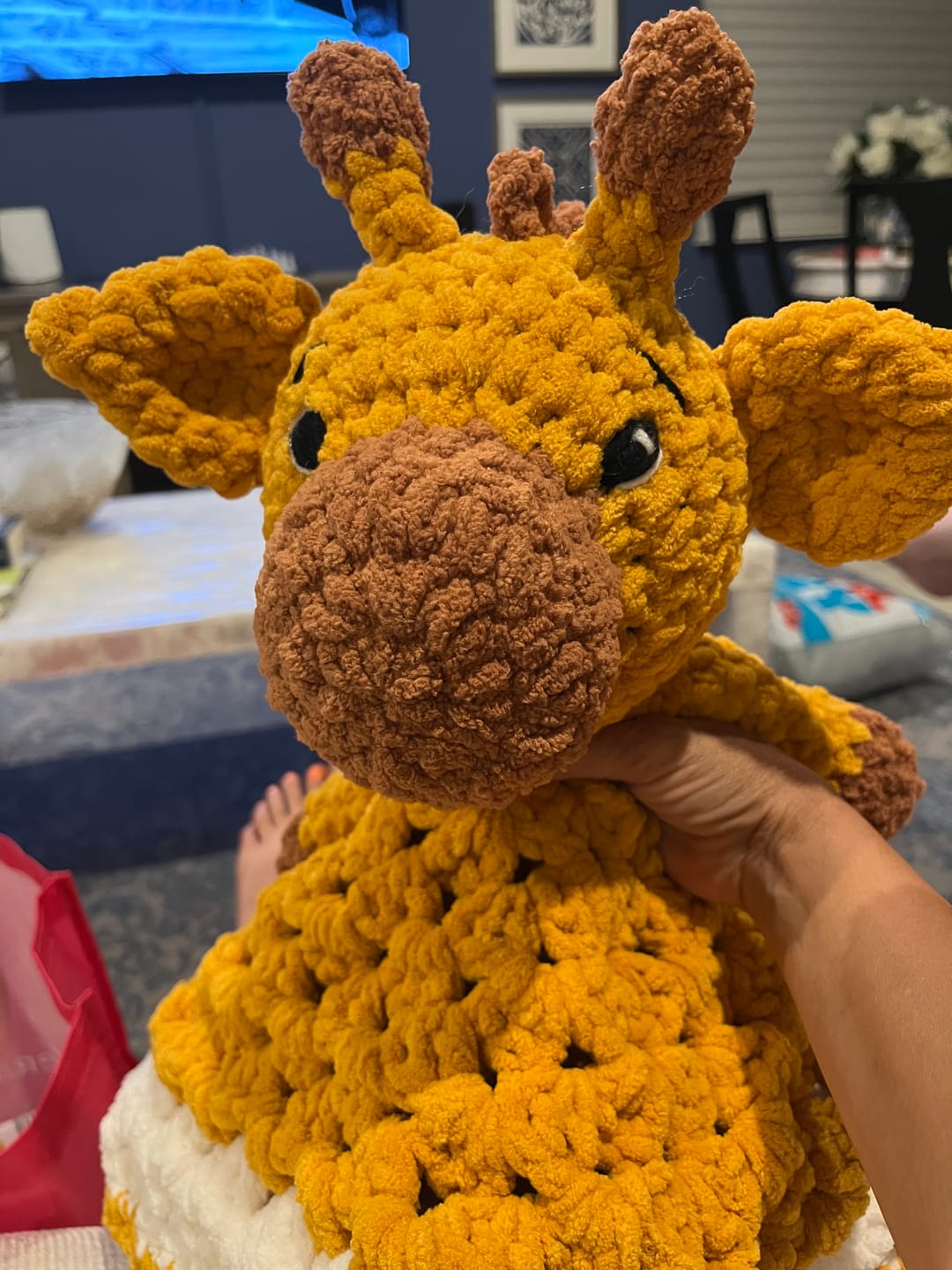 Customer photo review of Giraffe Lovey Crochet Pattern PDF Download