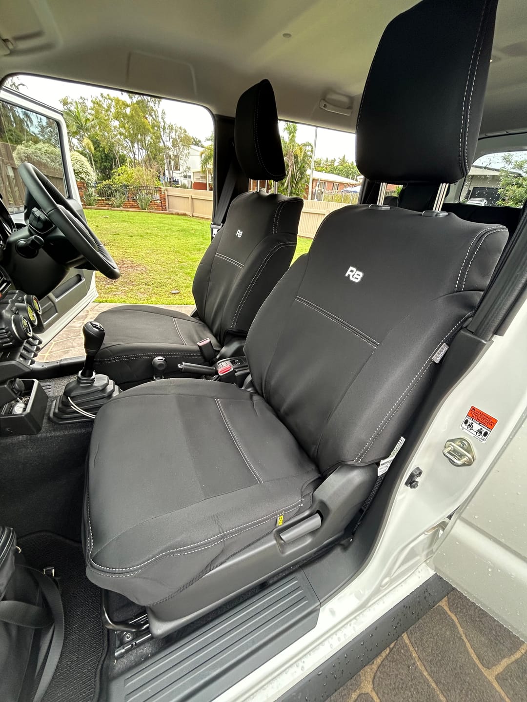 Customer photo review of Suzuki Jimny 4th Gen GJ 5-Door XL GP4 Neoprene Rear Row Seat Covers (Available)