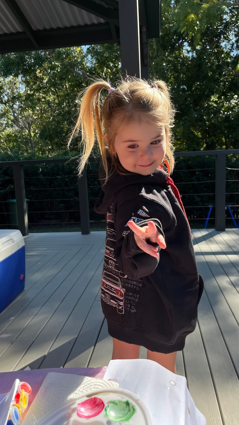 Customer photo review of Kids Nissan Silvia Hoodie