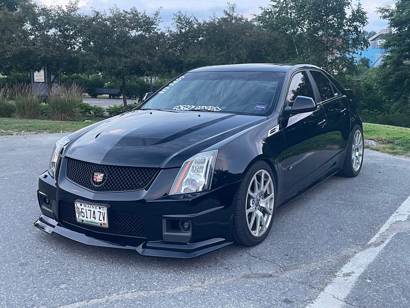 Customer photo review of 2009-15 Cadillac CTS-V Front Splitter Lip