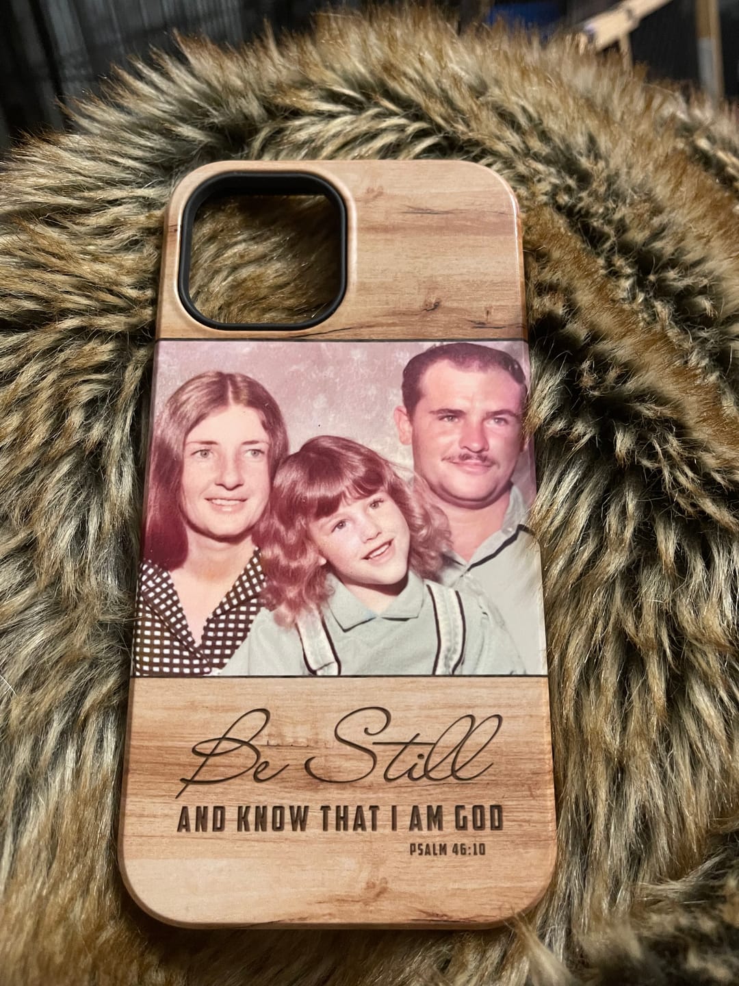 Customer photo review of Custom Photo iPhone case: Be still and know that I am God Psalm 46:10