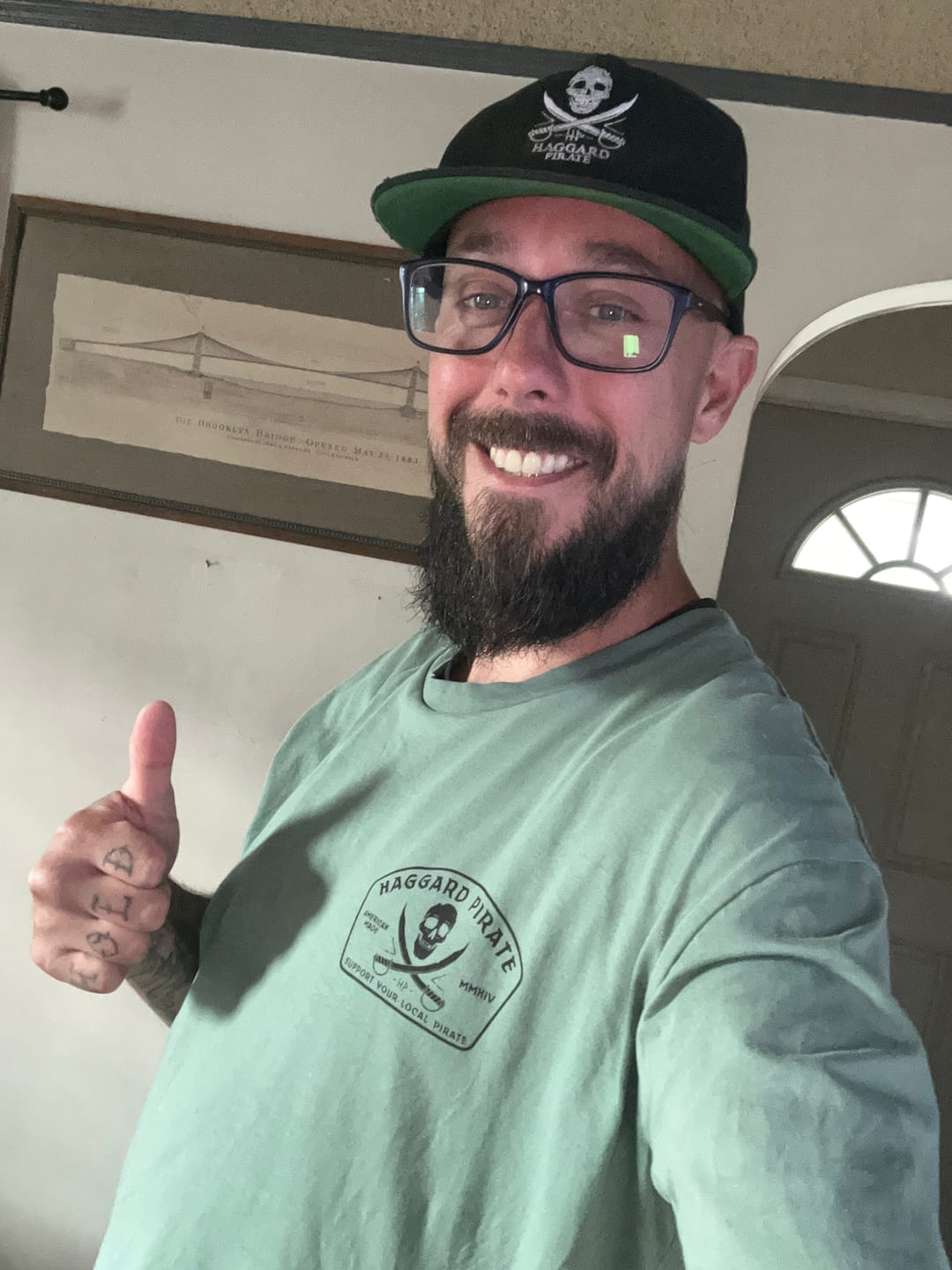 Customer photo review of Gone Fishing Tee