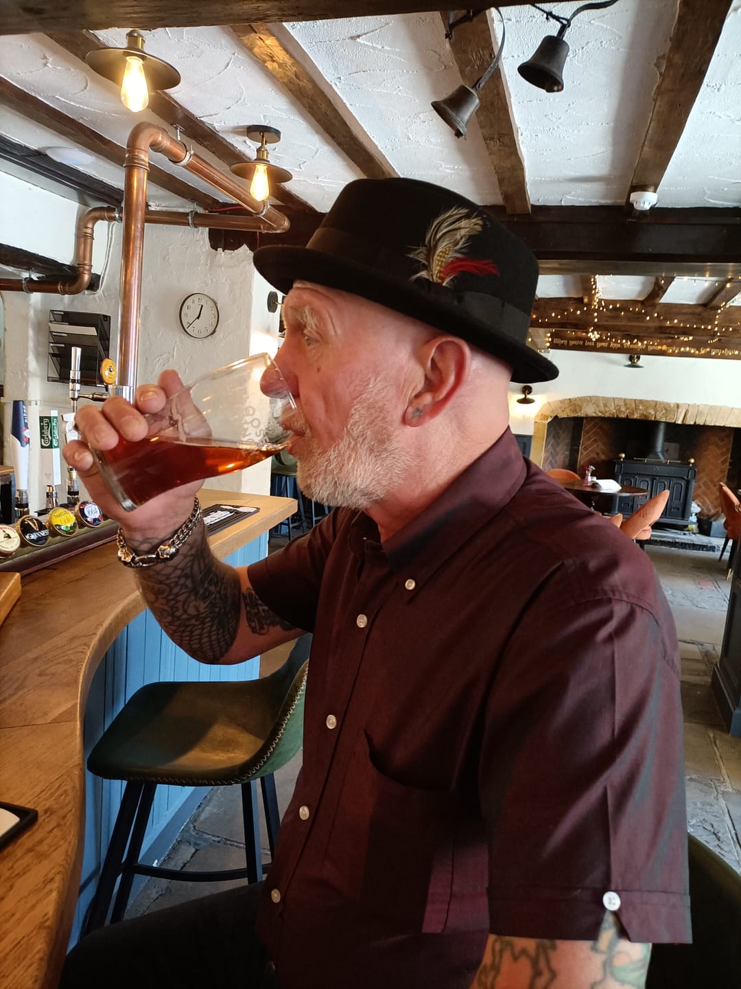 Customer photo review of Tonic Burgundy Shirt - Short sleeve