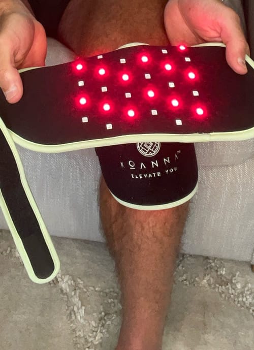 Customer photo review of Koanna® Red Light Therapy Bandage For Knee Pain