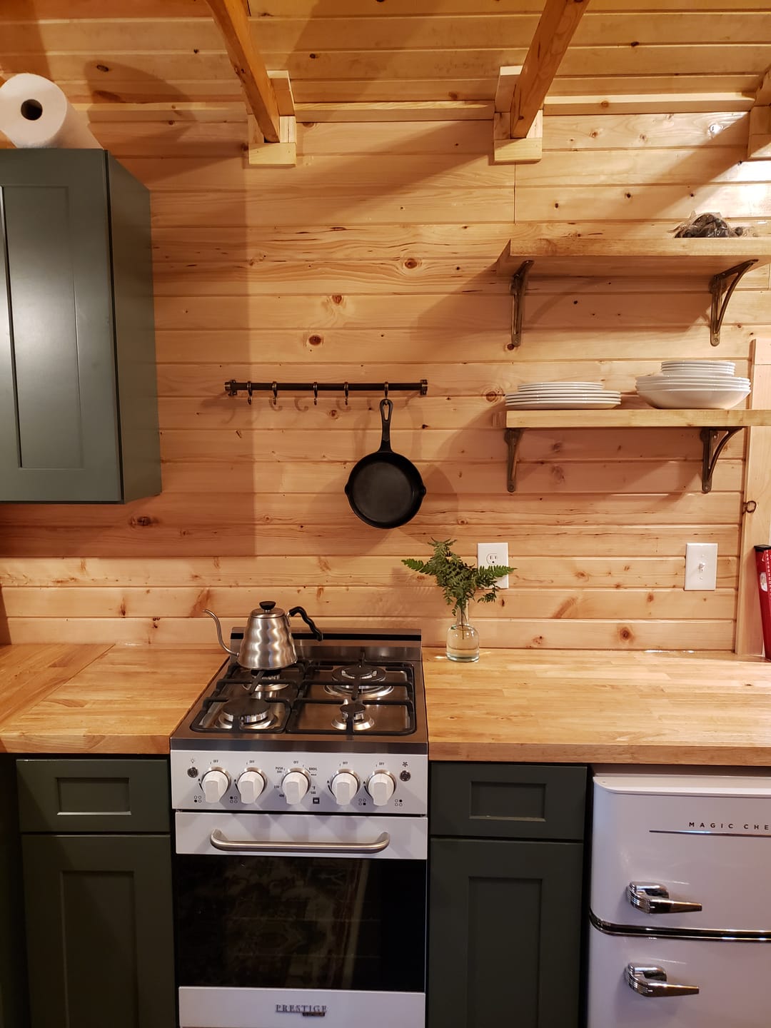 Customer photo review of Aged Brass Hanging Rail