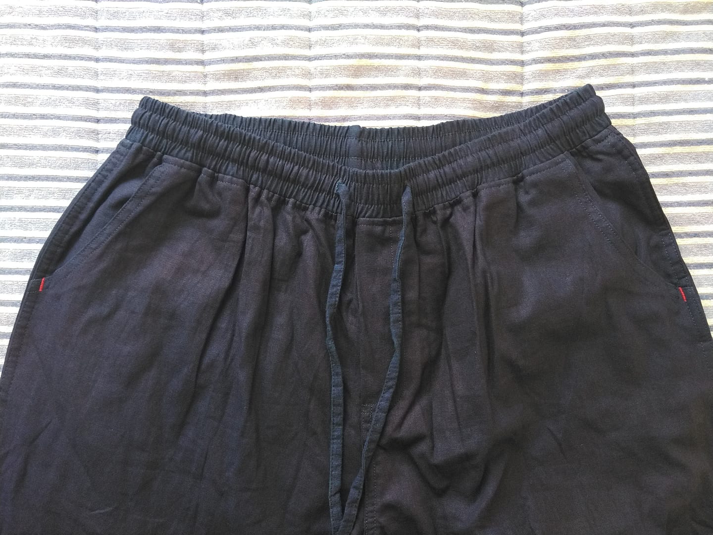 Customer photo review of インディゴー藍染　コットンリネンイージーパンツ