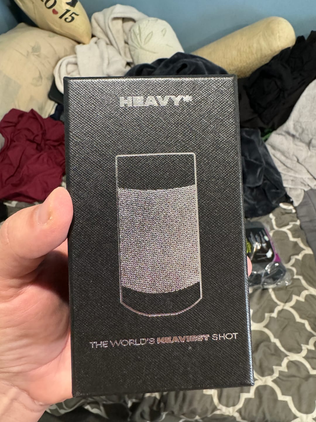 Customer photo review of Heavy* Shot | 1lb 3.5oz Shot Glass