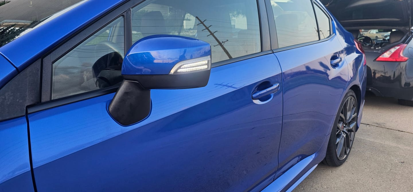 Customer photo review of 2015-21 WRX/STI Sequential LED Mirror Corner Lights