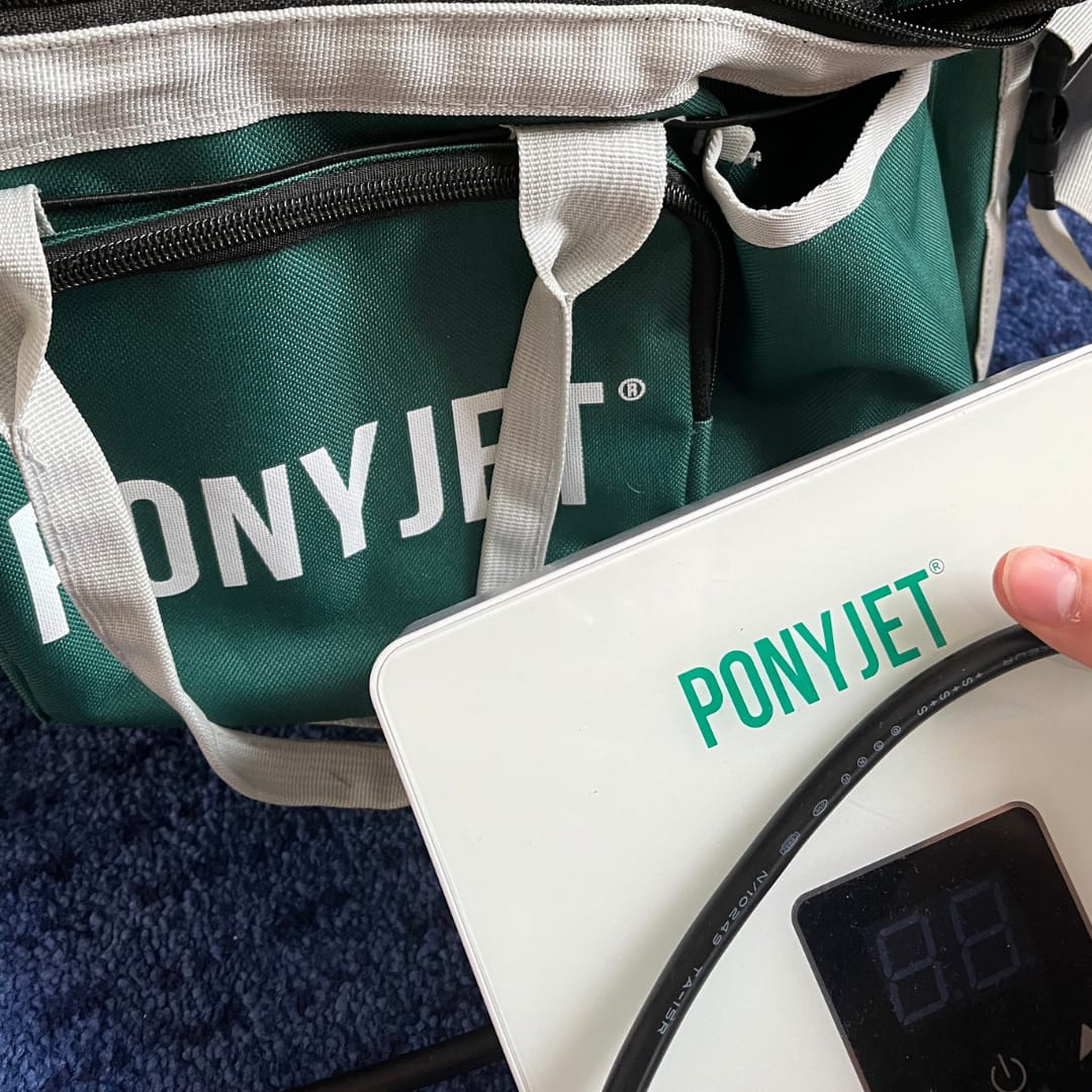 Customer photo review of The New Ponyjet Hot Shower™