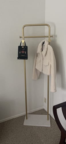 Customer photo review of Miller Modern Coat & Clothes Rack Stand