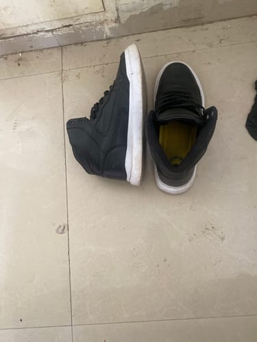 Customer photo review of FLASH Black Men's High Top sneaker