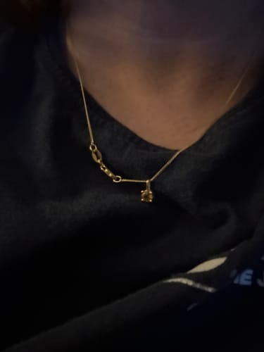 Customer photo review of Citrine Round Pendant in 9ct Yellow Gold