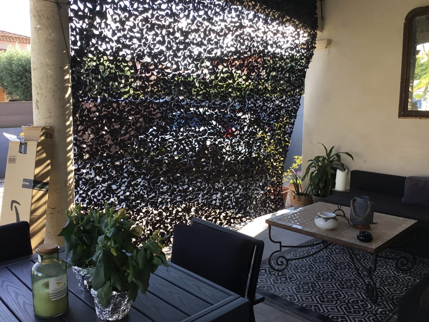 Customer photo review of Filet de camouflage renforcé noir
