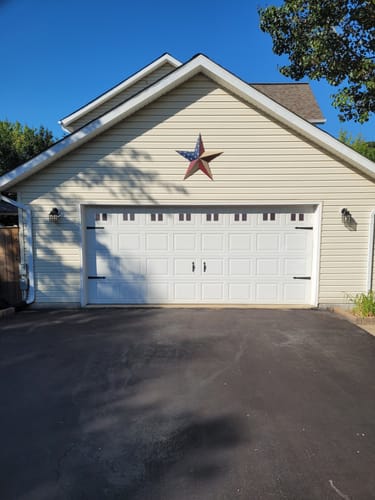 Customer photo review of Decorative Garage Faux Window Accents (16-PC Set)