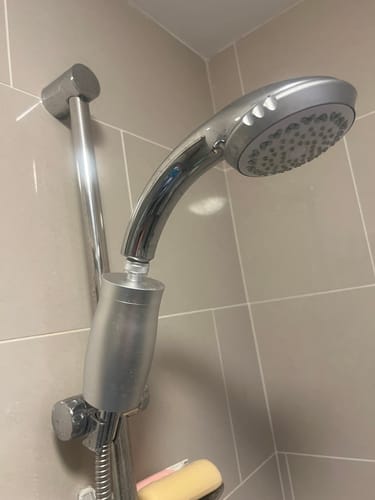 Customer photo review of The Gaia Shower Filter