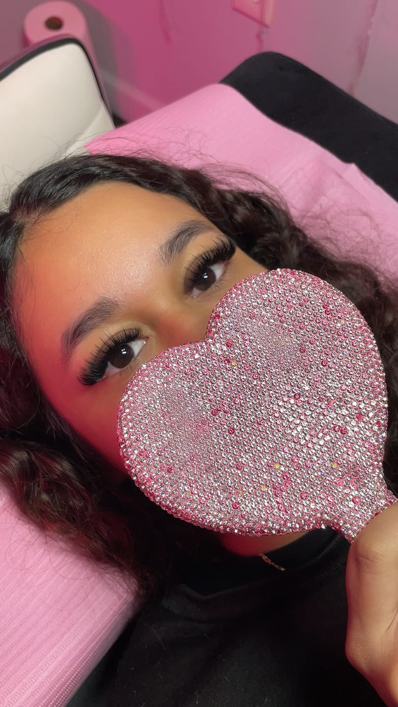 Customer photo review of Premium Eyelash Extensions 0.05mm