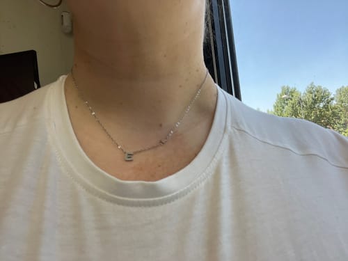 Customer photo review of Collana letter love