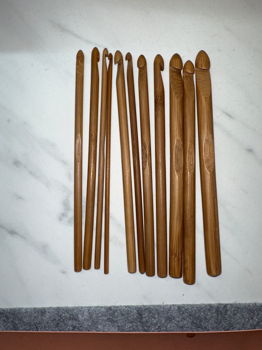 Customer photo review of Bamboo Crochet Hooks 12 Pcs