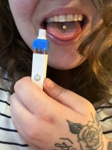 Customer photo review of Dozo Live Hash Rosin THC-A Vape: G-41 (Indica)