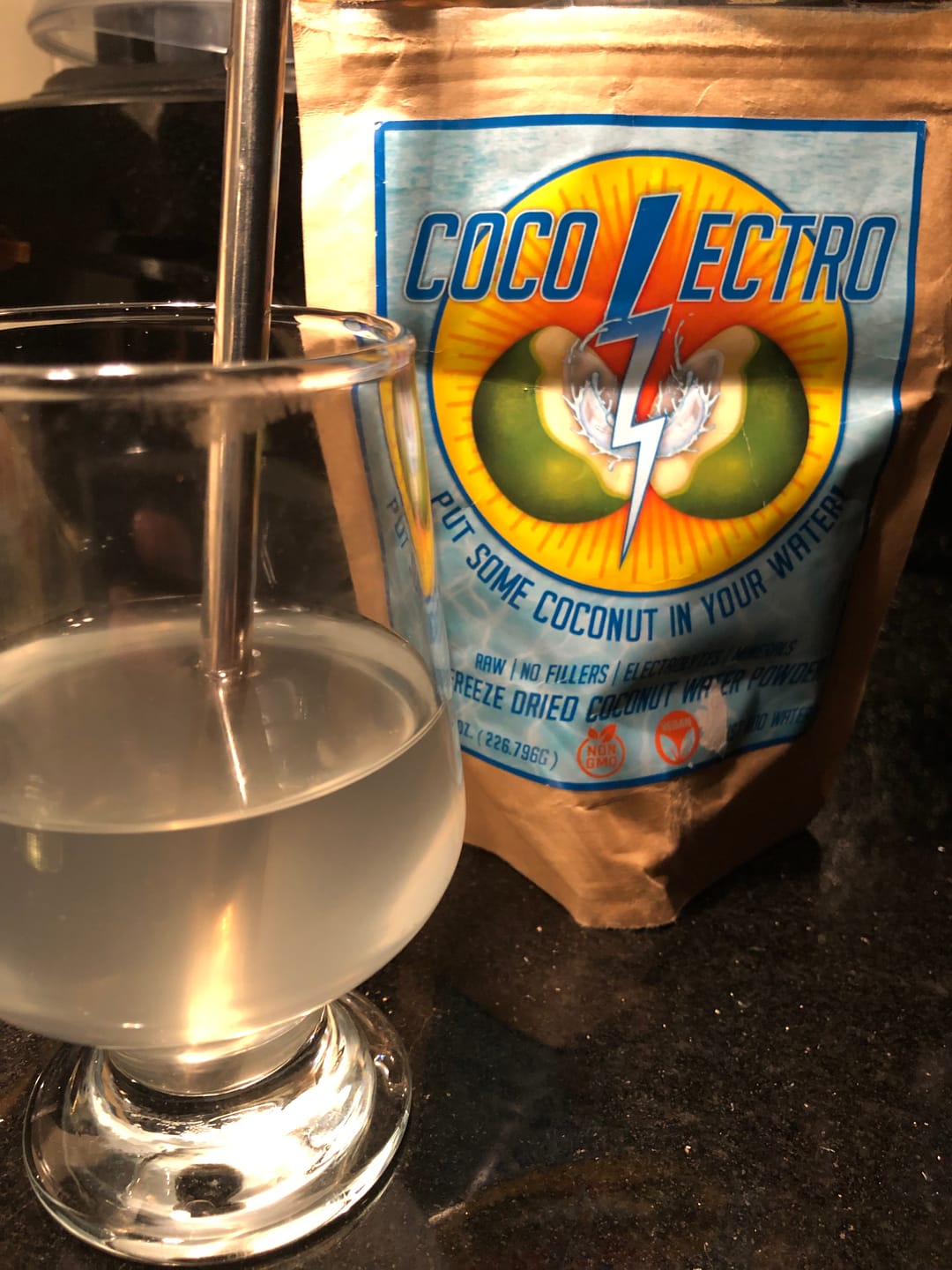 Customer photo review of CocoLectro - Organic Freeze Dried Coconut Water Powder CocoLectro