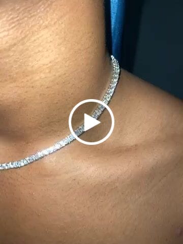 Customer video review of Moissanite Tennis Chain 14K Gold (ALL SIZES)