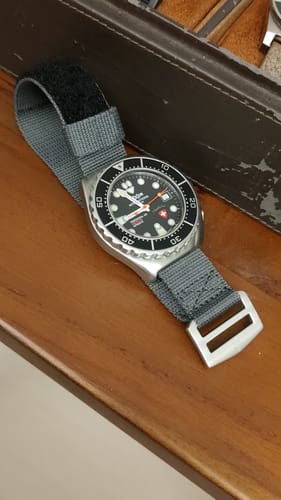 Customer photo review of Glomar Explorer - Hook And Loop Watch Strap