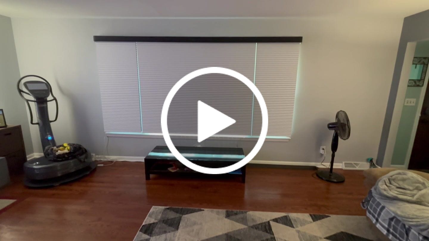 Customer video review of SmartWings Motorized Blackout Cellular Shades Nowa