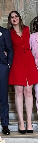 Customer photo review of Paris Belted Dress