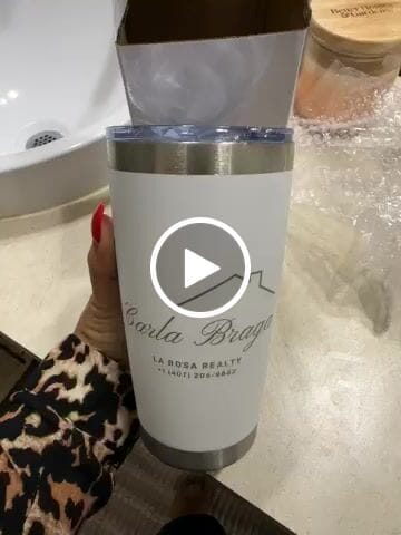 Customer video review of Bundle (6) Custom Laser Engraved - 20oz Tumblers