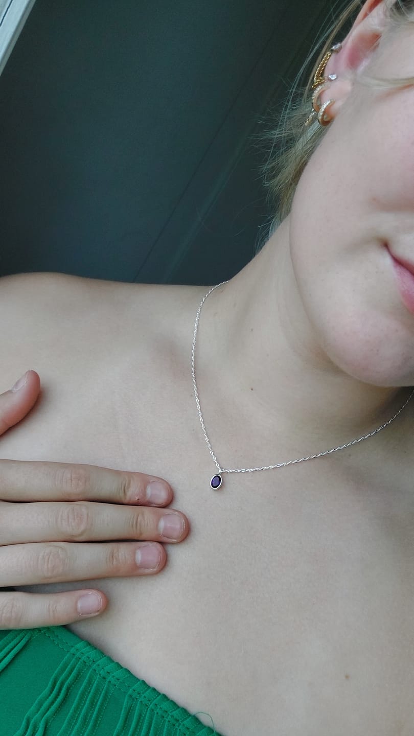 Customer photo review of Berlock Februari Ametist Silver