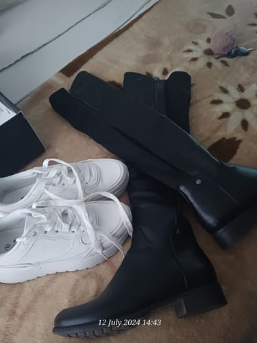 Customer photo review of Miss Black Hadar 7 High Boot - Black